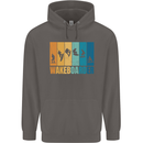Wakeboarder Water Sports Wakeboarding Mens 80% Cotton Hoodie Charcoal