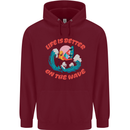 Wakeboarder Water Sports Wakeboarding Mens 80% Cotton Hoodie Maroon