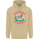 Wakeboarder Water Sports Wakeboarding Mens 80% Cotton Hoodie Sand
