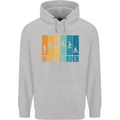 Wakeboarder Water Sports Wakeboarding Mens 80% Cotton Hoodie Sports Grey