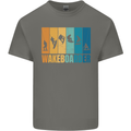 Wakeboarder Water Sports Wakeboarding Mens Cotton T-Shirt Tee Top Charcoal