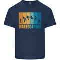 Wakeboarder Water Sports Wakeboarding Mens Cotton T-Shirt Tee Top Navy Blue