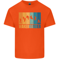 Wakeboarder Water Sports Wakeboarding Mens Cotton T-Shirt Tee Top Orange