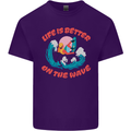 Wakeboarder Water Sports Wakeboarding Mens Cotton T-Shirt Tee Top Purple