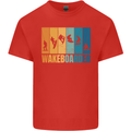 Wakeboarder Water Sports Wakeboarding Mens Cotton T-Shirt Tee Top Red