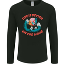 Wakeboarder Water Sports Wakeboarding Mens Long Sleeve T-Shirt Black