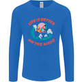 Wakeboarder Water Sports Wakeboarding Mens Long Sleeve T-Shirt Royal Blue