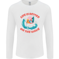 Wakeboarder Water Sports Wakeboarding Mens Long Sleeve T-Shirt White