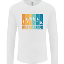 Wakeboarder Water Sports Wakeboarding Mens Long Sleeve T-Shirt White
