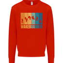 Wakeboarder Water Sports Wakeboarding Mens Sweatshirt Jumper Bright Red
