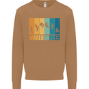 Wakeboarder Water Sports Wakeboarding Mens Sweatshirt Jumper Caramel Latte
