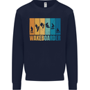 Wakeboarder Water Sports Wakeboarding Mens Sweatshirt Jumper Navy Blue