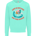 Wakeboarder Water Sports Wakeboarding Mens Sweatshirt Jumper Peppermint