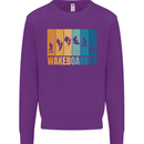 Wakeboarder Water Sports Wakeboarding Mens Sweatshirt Jumper Purple
