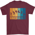 Wakeboarder Water Sports Wakeboarding Mens T-Shirt Cotton Gildan Maroon