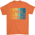 Wakeboarder Water Sports Wakeboarding Mens T-Shirt Cotton Gildan Orange