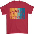 Wakeboarder Water Sports Wakeboarding Mens T-Shirt Cotton Gildan Red