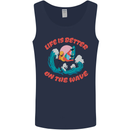 Wakeboarder Water Sports Wakeboarding Mens Vest Tank Top Navy Blue