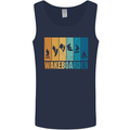 Wakeboarder Water Sports Wakeboarding Mens Vest Tank Top Navy Blue