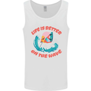 Wakeboarder Water Sports Wakeboarding Mens Vest Tank Top White