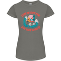 Wakeboarder Water Sports Wakeboarding Womens Petite Cut T-Shirt Charcoal