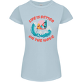 Wakeboarder Water Sports Wakeboarding Womens Petite Cut T-Shirt Light Blue