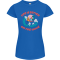 Wakeboarder Water Sports Wakeboarding Womens Petite Cut T-Shirt Royal Blue