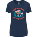 Wakeboarder Water Sports Wakeboarding Womens Wider Cut T-Shirt Navy Blue