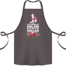 Wales My Roots Are Scottish Cotton Apron 100% Organic Dark Grey