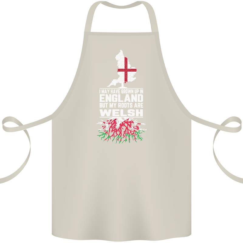 Wales My Roots Are Scottish Cotton Apron 100% Organic Natural