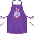 Wales My Roots Are Scottish Cotton Apron 100% Organic Purple