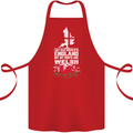 Wales My Roots Are Scottish Cotton Apron 100% Organic Red