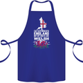 Wales My Roots Are Scottish Cotton Apron 100% Organic Royal Blue
