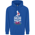 Wales My Roots Are Scottish Mens 80% Cotton Hoodie Royal Blue
