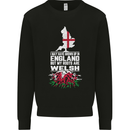 Wales My Roots Are Scottish Mens Sweatshirt Jumper Black