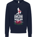 Wales My Roots Are Scottish Mens Sweatshirt Jumper Navy Blue
