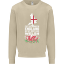 Wales My Roots Are Scottish Mens Sweatshirt Jumper Sand