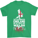 Wales My Roots Are Scottish Mens T-Shirt Cotton Gildan Irish Green