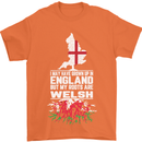 Wales My Roots Are Scottish Mens T-Shirt Cotton Gildan Orange