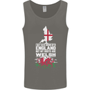 Wales My Roots Are Scottish Mens Vest Tank Top Charcoal