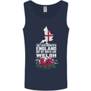 Wales My Roots Are Scottish Mens Vest Tank Top Navy Blue