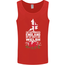 Wales My Roots Are Scottish Mens Vest Tank Top Red