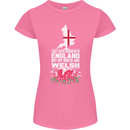 Wales My Roots Are Scottish Womens Petite Cut T-Shirt Azalea