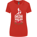 Wales My Roots Are Scottish Womens Wider Cut T-Shirt Red