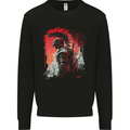 Wandering Gladiator Spartan Bodybuilding MMA Mens Sweatshirt Jumper Black