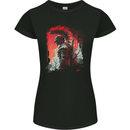 Wandering Gladiator Spartan Bodybuilding MMA Womens Petite Cut T-Shirt Black