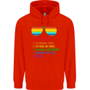 Want to Break Free Ride My Bike Funny LGBT Childrens Kids Hoodie Bright Red