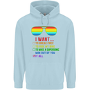 Want to Break Free Ride My Bike Funny LGBT Childrens Kids Hoodie Light Blue