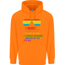 Want to Break Free Ride My Bike Funny LGBT Childrens Kids Hoodie Orange