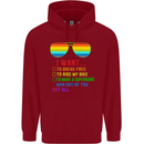 Want to Break Free Ride My Bike Funny LGBT Childrens Kids Hoodie Red